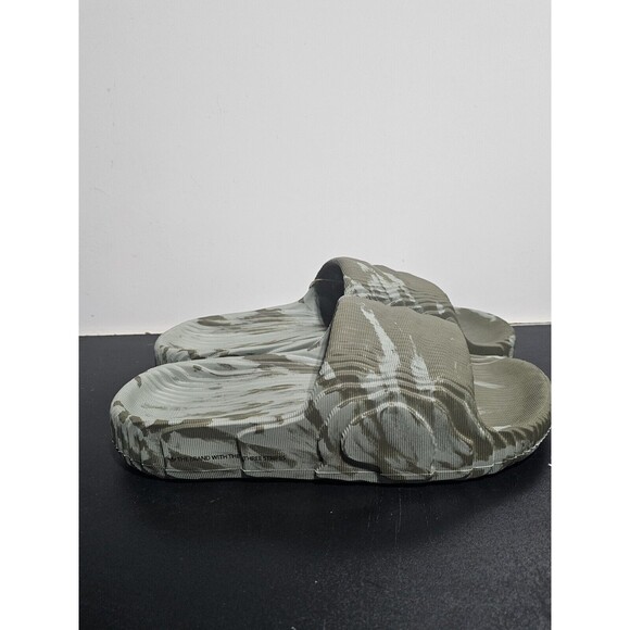 New Adidas Adilette 22 Sandal Slide Olive Green Black Men\'s Size 12 HP6517 main image 7